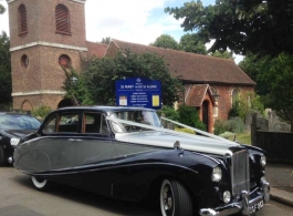 Classic Bentley wedding car for hire in Guildford